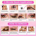 Natural Lash Clusters with 0.05mm Thin Invisible Band, Soft Wispy C Curl, Most-Used Sizes 8-14mm for Daily Wear, Travel Compact Pack, Budget-Friendly for Beginner, FayJoo AIRY 11 Lite