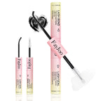 Eyelash Adhesive Long Lasting Up to 7 Days, Strong & Flexible Hold Glue for Eyelash Extensions, Hypoallergenic Mild, Waterproof & Quick-Dry, 2 in 1 Bond & Seal for Lash Cluster(5ml+5ml), Black