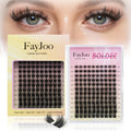 Volume & Soft Eyelash Clusters,C Curl Individual Lashes with 0.05mm Ultra-Thin Band, 8-18mm DIY Home Salon Thick Lash Extension, Reusable, Bold Glam for Daily Life or Events,FayJoo BOLDEE 13 Lash Only