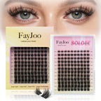 Volume & Soft Eyelash Clusters,C Curl Individual Lashes with 0.05mm Ultra-Thin Band, 8-18mm DIY Home Salon Thick Lash Extension, Reusable, Bold Glam for Daily Life or Events,FayJoo BOLDEE 13 Lash Only