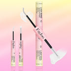 Eyelash Adhesive Long Lasting Up to 7 Days, Strong & Flexible Hold Glue for Eyelash Extensions, Hypoallergenic, Waterproof & Quick-Dry, 2 in 1 Bond & Seal for Lash Cluster(5ml*2), White/Clear