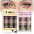Spiky Fairy Lash Clusters with Ultra-Thin 0.05mm Invisible Band, 8-18mm Manga and Wet-Look Lashes, WideSpan DIY Eyelash Extensions, C Curl, 120 Clusters, Beginner Friendly, FayJoo FLICKER 11 Lash Only