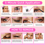 Wispy Spiky Soft Lash Clusters Kit, C Curl 8-18mm, Thin Fiber with 0.05mm Invisible Band, DIY Salon Eyelash Extension Kit with Bond Seal Remover Tweezers, Lightweight, FayJoo FLICKER 11 Kit